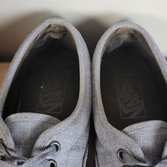 Vans 8.5 LPE Dressed Up Authentic Lo Top Smoked Pearl Gray Canvas Sneakers Shoes - Picture 8 of 15